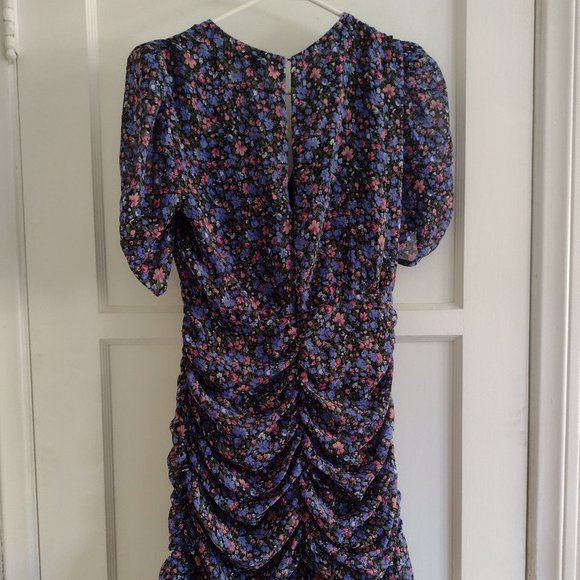 80's-inspired ASTR the Label Floral Mini Dress - Petite M - Picture 3 of 6
